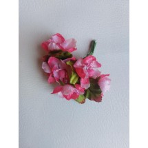 Букетики "яблоневый цвет" на веточке (6 шт) цв. бело-розовый, цена за пучок